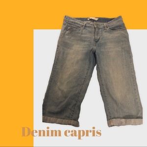Denim capris